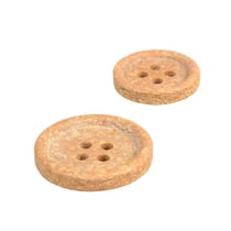 Bouton écorces de riz beige antilope