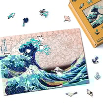 Puzzle 2D en Bois Adulte - La Grande Vague de Kanagawa par Hokusai