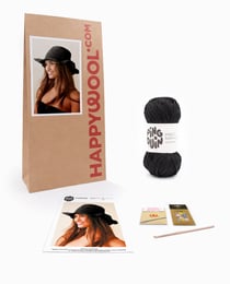 Kit Crochet Chapeau Opale NOIR TU