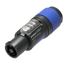 Neutrik Connecteur de Câble d'Alimentation 10-16mm Verrouillable PowerCon Bornes à vis Bleu