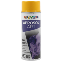Spray de peinture - Jaune signal - RAL 1003 - Satiné - Tous supports - Aérosol Art