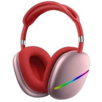 Casque Audio Sans Fil Bluetooth Avec Micro Et Longue Autonomie 180h Or Rouge YONIS