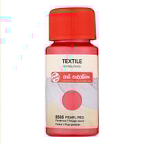 Peinture pour textile - rouge nacré - Talens Art Creation - 50ml