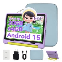 Tablette enfants KOTSREN Android 15 - IPS - Violet - 10,1 pouces