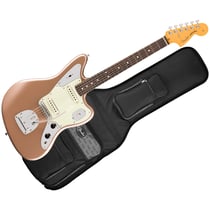 American Professional Classic Jaguar SS RW Faded Firemist Gold + Housse Fender