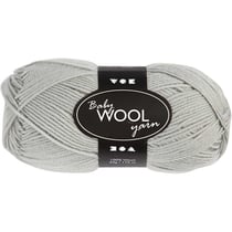 Laine pour bébés Baby Wool Yarn - 172 m - gris clair