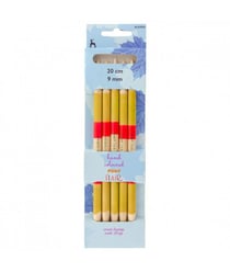 Aiguilles doubles pointes 20cm bois Flair N° 7 à 10 - Pony taille n°10