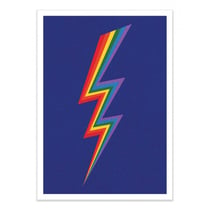 Affiche 30x40 cm - Thunder Rainbow - Rosi Feist