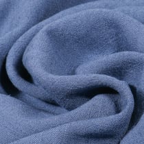 Tissu Viscose Lin lavé uni Bleu ancien