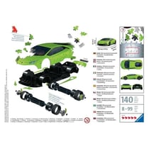 Puzzle 3D Lamborghini Huracán EVO verte - Ravensburger - 108 pièces