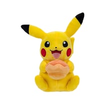 Pokémon - Peluche Pikachu with Pecha Poké Puff (Orange) Accy 20 cm