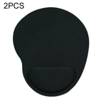 Tapis De Souris Gel Confortable Bleu Ciel Antidérapant Écologique 2 PCS Noir YONIS