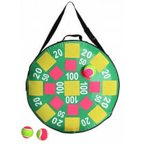 Cible velcro gonflable ronde 50 cm avec balles - jeu de tir - flechettes