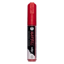 Marqueur - Peinture acrylique - Rouge - Permanent - Pointe rectangulaire 15mm - Marbel - Darwi