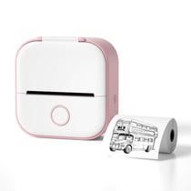 Mini Imprimante Portable Bluetooth Pour Étiquettes Et Photos Rose Rose YONIS