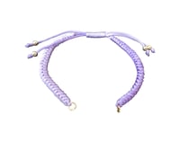 Bracelet à décorer en cordon tressé - réglable - couleur Violet