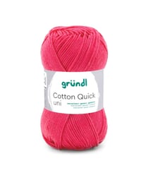 Fil à tricoter COTTON QUICK UNI - Gründl - PPSC - certifié Oeko-Tex 157 Rose