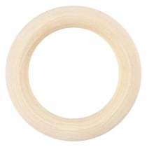 6 Anneaux en bois à décorer Ø 40 mm
