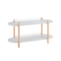 SoBuy HSTR01-HG Étagère de Rangement à 2 Niveaux