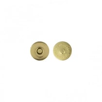 Lot de 2 fermoirs magnet à rivets couleur or 19mm