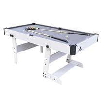 Table de billard pliable Hustle L blanche