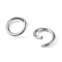 100 anneaux de jonction métal argenté 5 mm ACIER INOXYDABLE 304 - ouverts connecteurs -  bijoux