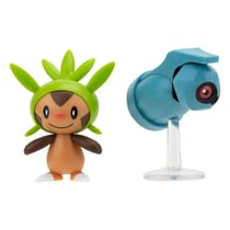 Pokémon - Pack 2 figurines Battle Figure First Partner Set Marisson, Terhal 5 cm - Jazwares