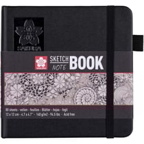Carnet - Croquis - Dessin - 12x12cm - 80 pages - 140g - Papier ivoire - Sakura