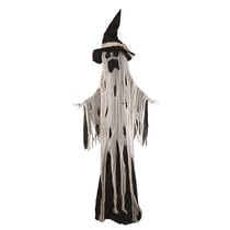 Automate Vieux fantôme grincheux sur pied - animé, sonore, lumineux - 210cm