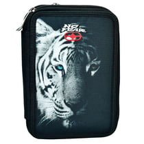 Trousse garnie No Fear Tigre Dark 20 CM - 2 compartiments