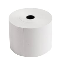 Bobine pour caisse et balance 57x80mm - 76m - 1 pli thermique 55g/m2. - Blanc - x 50 - Exacompta