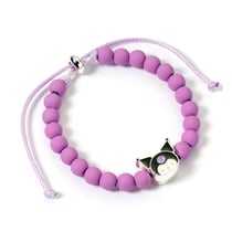 Hello Kitty - Bracelet perles violettes avec breloque Kuromi 21 cm