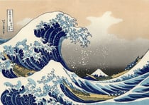 Puzzle 500 pièces - Hokusai - La Grande Vague de Kanagawa - Grafika