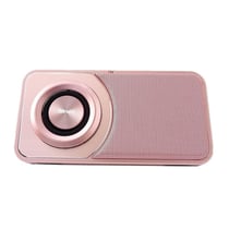 Enceinte Bluetooth Ultra-Fine Portable Avec Support TF Et Lumière LED Rose YONIS