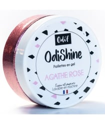 Gel Pailleté OdiShine 70 ml - Embellissez vos Créations avec Éclat et Éco-Responsabilité - Odif Agathe Rose