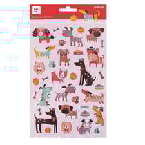 Stickers chiens 1 feuille