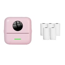 Mini Imprimante Bluetooth Thermique Avec Papier Blanc Pour Impression Clarté Rose YONIS