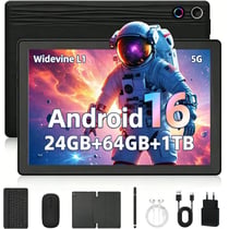 Tablette tactile KOTSREN Android 16 - 24 Go RAM - 64 Go - WiFi 6 - 10 pouces