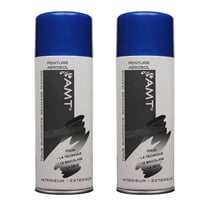 Lot de 2 bombes de peinture - bleu checkington - AMT