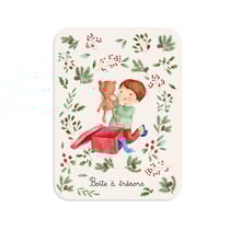 Petite boîte rectangulaire en métal - Belle nuit de Noël - Hirondelles & Cie