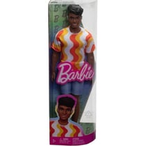 Poupee ken noir fashionistas avec short et maillot - barbie - mattel - hrh23