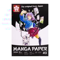 Bloc - A3 - Manga - Dessin - 20 feuilles - 250g - Grain lisse - Sakura