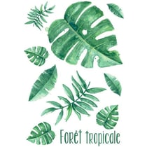 2 transferts thermocollants A4 - Forêt tropicale