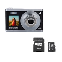 AGFA PHOTO Realishot DC9200 - Appareil Photo Numérique Compact, 24 MP, Vidéo 4K, Zoom Optique 10x, Ecran Double 2,8" + 1,54", Capteur CMOS, Stabilisation d'Image, Batterie Lithium