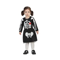 Déguisement Baby Squelette Fille 6-12 mois