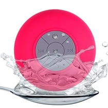 Enceinte Bluetooth Waterproof Portable Mini Subwoofer Pour Douche Avec Micro Intégré Rose YONIS