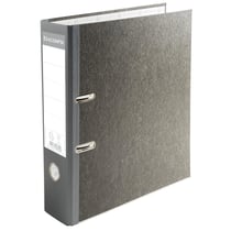 Classeur à levier papier marbre gris dos de 70mm - A4. - Gris-dos gris - x 20 - Exacompta
