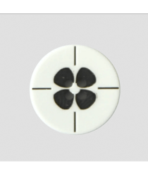 Bouton fleur en polyester 4 trous 18mm - Prym 12 Blanc