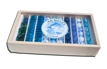 Coffret en bois de 60 billes océan - kim play - jeu de recreation, adresse