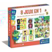 Coffret de 8 jeux en 1 - Jeux éducatifs formes, couleurs, nombres, quantités - Dés 3 ans
